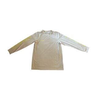 Men L Mammut QD Logo Print Long Sleeved Crewneck Tee T-Shirt Gray Top